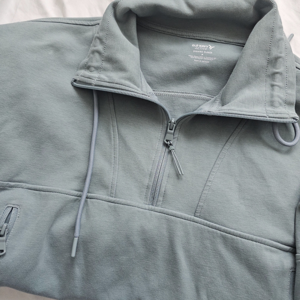 old navy blue zip-up Sweater